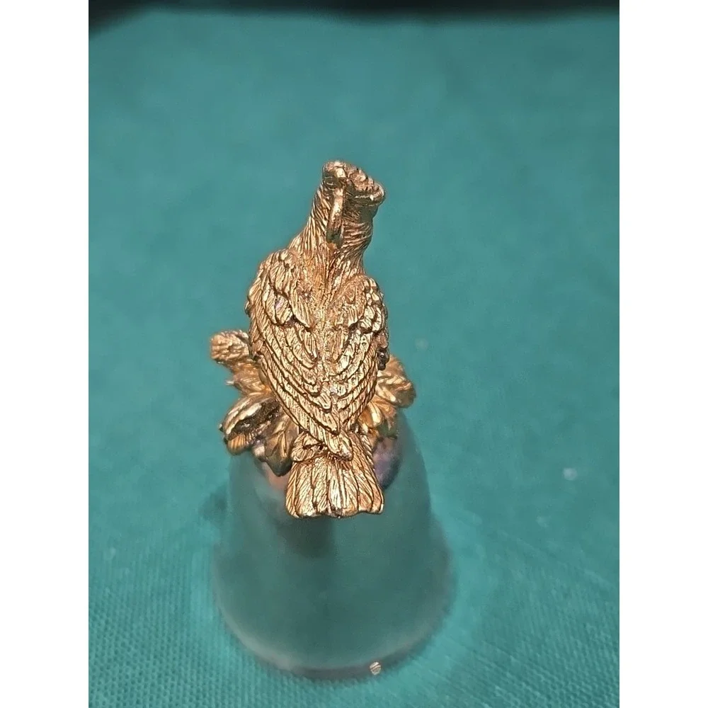 VTG Brass Bird on Silver plated bell approximately 2.5